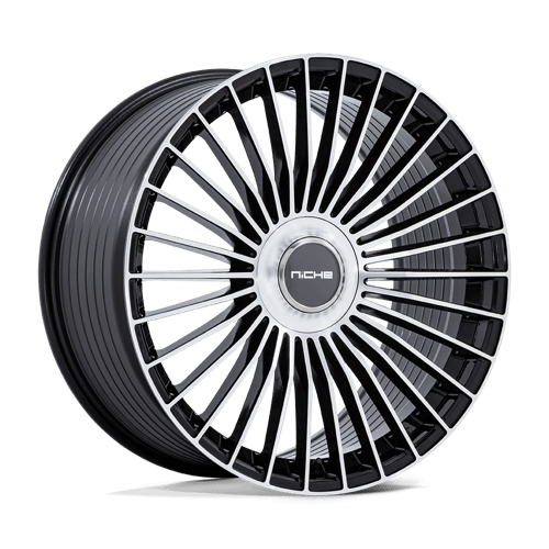 Niche NC282 SERENE Gloss Black W/ Machined Face 22x10.5 +38 5x112|5x120mm 72.6mm
