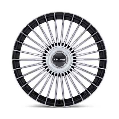 Niche NC282 SERENE Gloss Black W/ Machined Face 22x10 +20 5x130mm 84.1mm