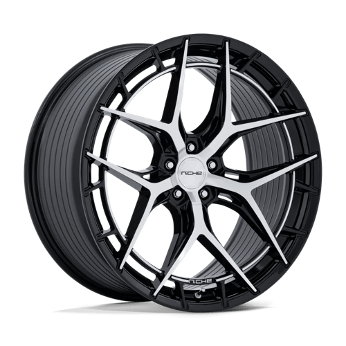 Niche NC286 RIVIERA Gloss Black W/ Machined Face 20x10.5 +38 5x112mm 72.6mm