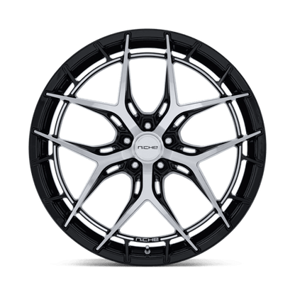 Niche NC286 RIVIERA Gloss Black W/ Machined Face 20x10.5 +40 5x114.3mm 72.6mm