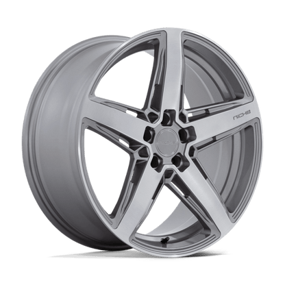 Niche M270 TERAMO Anthracite Brushed Face Tint 20x9.5 +25 5x114.3mm 70.7mm