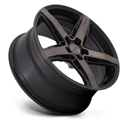 Niche M271 TERAMO Matte Black W Double Dark Tint 20x9 +25 5x112mm 66.6mm