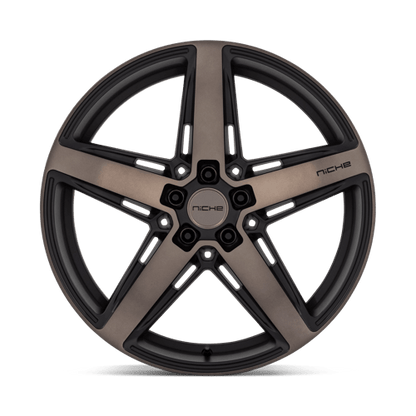 Niche M271 TERAMO Matte Black W Double Dark Tint 20x9 +25 5x112mm 66.6mm