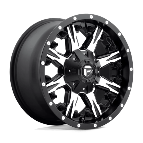 Fuel Offroad D541 NUTZ Matte Black Machined 18x9 +1 6x135|6x139.7mm 106.1mm