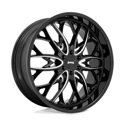 DUB S263 OG Gloss Black Milled 24x10 +30 6x135mm 87.1mm