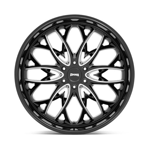 DUB S263 OG Gloss Black Milled 22x9.5 +30 6x135mm 87.1mm