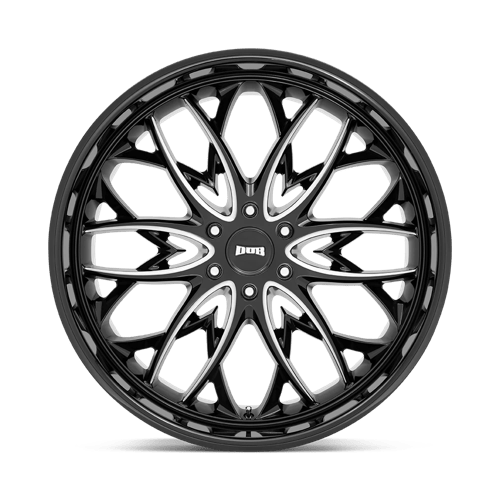 DUB S263 OG Gloss Black Milled 26x10 +30 6x135mm 87.1mm