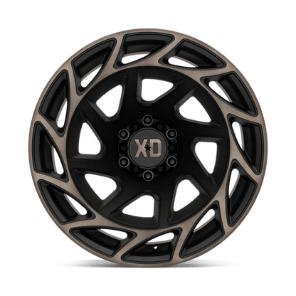 XD Series XD860 ONSLAUGHT Satin Black W/ Bronze Tint 20x12 -44 6x139.7mm 106.1mm