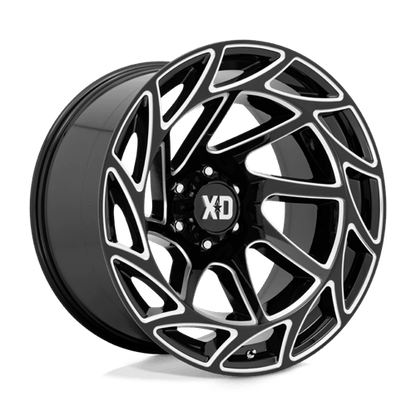 XD Series XD860 ONSLAUGHT Gloss Black Milled 22x12 -44 6x139.7mm 106.1mm