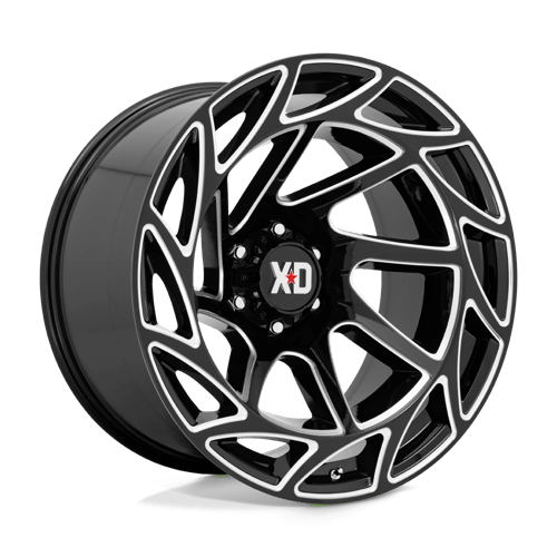XD Series XD860 ONSLAUGHT Gloss Black Milled 22x12 -44 6x139.7mm 106.1mm
