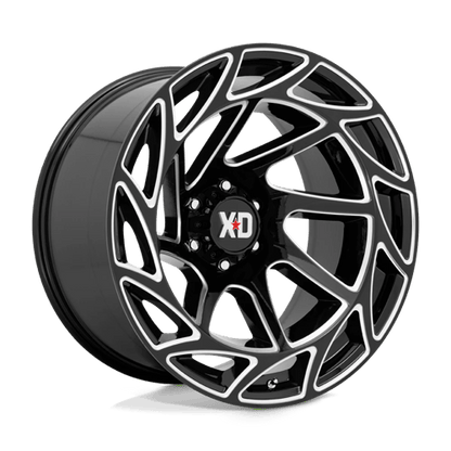 XD Series XD860 ONSLAUGHT Gloss Black Milled 22x12 -44 6x139.7mm 106.1mm