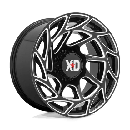 XD Series XD860 ONSLAUGHT Gloss Black Milled 20x10 -18 8x170mm 125.1mm