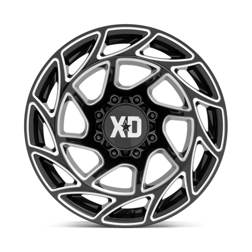 XD Series XD860 ONSLAUGHT Gloss Black Milled 20x10 -18 8x170mm 125.1mm