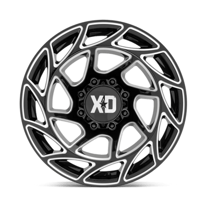 XD Series XD860 ONSLAUGHT Gloss Black Milled 20x10 -18 8x170mm 125.1mm