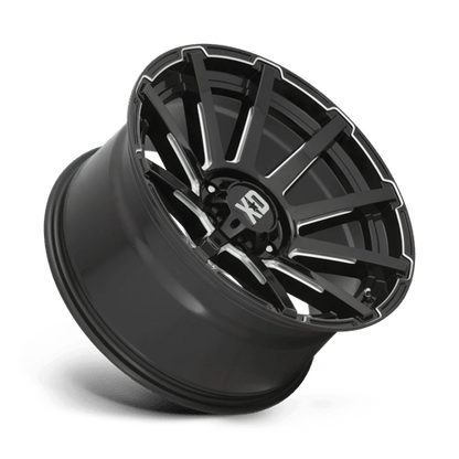 XD Series XD847 OUTBREAK Gloss Black Milled 22x10 +12 8x180mm 124.2mm