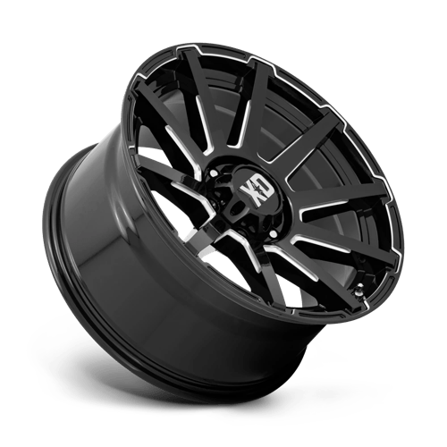 XD Series XD847 OUTBREAK Gloss Black Milled 20x10 +12 6x135mm 87.1mm