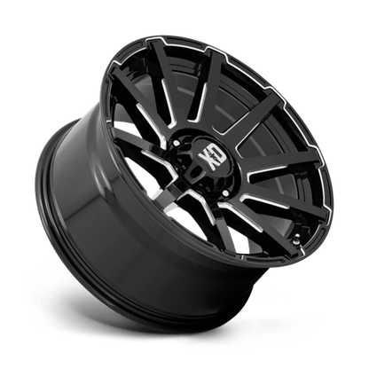 XD Series XD847 OUTBREAK Gloss Black Milled 20x10 +12 6x135mm 87.1mm