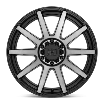 XD Series XD847 OUTBREAK Satin Black W/ Gray Tint 20x9 +18 6x139.7mm 106.1mm