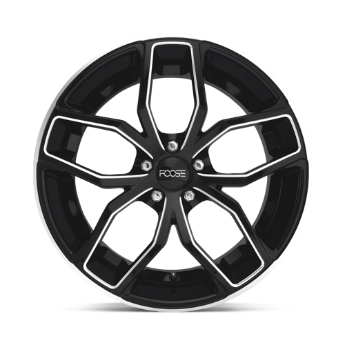 Foose F150 OUTCAST Gloss Black Milled 20x10 +40 5x120mm 72.6mm