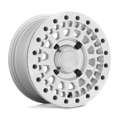 Black Rhino PARKER UTV BEADLOCK Silver W/ Mirror Cut Face 14x7 +36 4x137mm 106.1mm