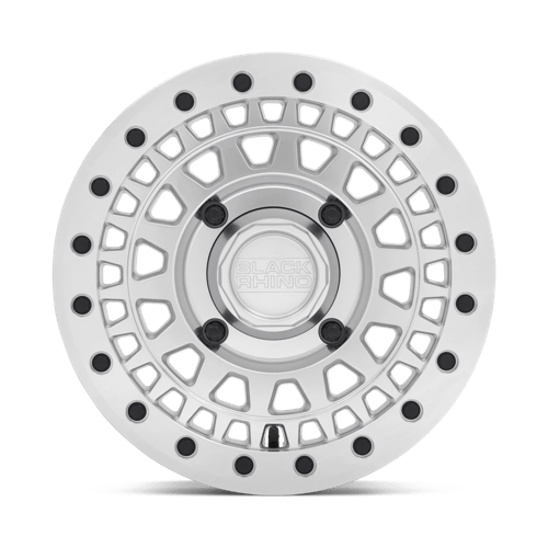 Black Rhino PARKER UTV BEADLOCK Silver W/ Mirror Cut Face 14x7 +36 4x137mm 106.1mm