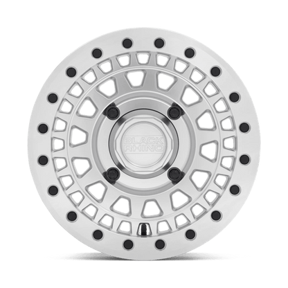 Black Rhino PARKER UTV BEADLOCK Silver W/ Mirror Cut Face 14x7 +51 4x137mm 106.1mm
