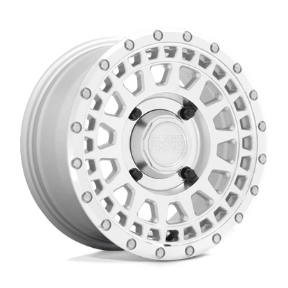 Black Rhino PARKER UTV Silver W/ Mirror Cut Face 14x7 +36 4x156mm 132mm