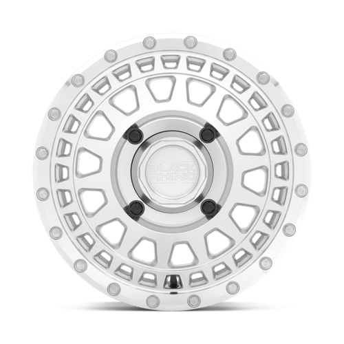 Black Rhino PARKER UTV Silver W/ Mirror Cut Face 14x7 +36 4x110mm 80.2mm