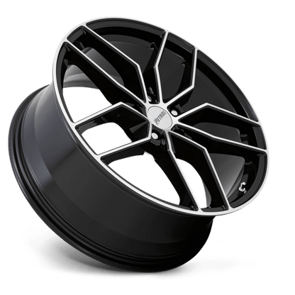 Petrol P5C Gloss Black W/ Mach Cut Face 17x8 +40 5x110mm 72.1mm