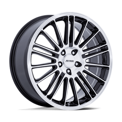 Petrol PE001 P1D Gloss Black W/ Machined Face 18x8 +40 5x114.3mm 72.6mm