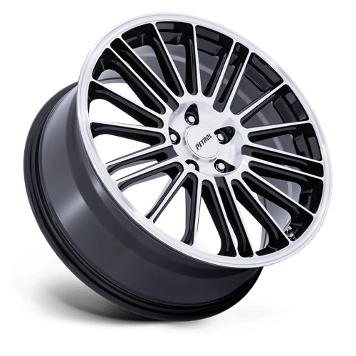 Petrol PE001 P1D Gloss Black W/ Machined Face 20x8.5 +40 5x114.3mm 72.6mm