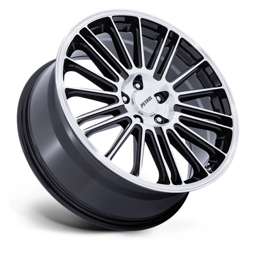 Petrol PE001 P1D Gloss Black W/ Machined Face 20x8.5 +40 5x108mm 72.6mm