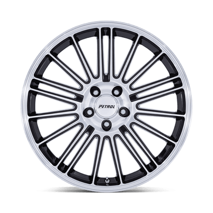 Petrol PE001 P1D Gloss Black W/ Machined Face 18x8 +40 5x115mm 72.6mm
