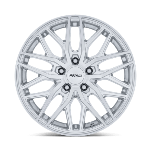 Petrol PE004 P3E Machined Brushed Gloss Silver 20x8.5 +40 5x110mm 72.6mm