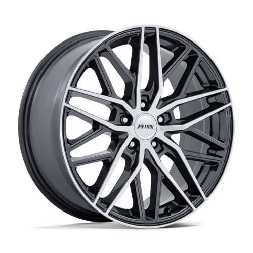 Petrol PE004 P3E Gloss Gunmetal Brs-mach Face 18x8 +40 5x120mm 74.1mm