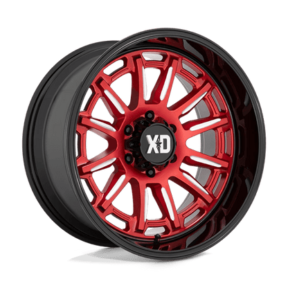 XD Series XD865 PHOENIX Candy Red Milled W/ Black Lip 20x9 0 6x135mm 87.1mm