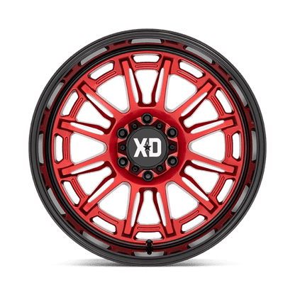 XD Series XD865 PHOENIX Candy Red Milled W/ Black Lip 20x9 +18 6x139.7mm 106.1mm