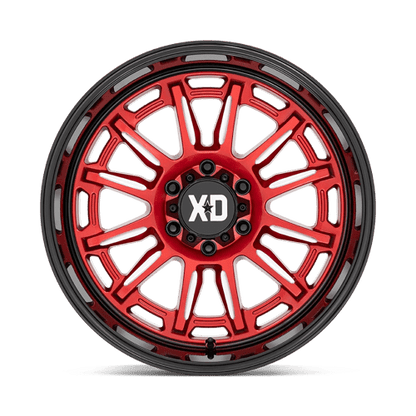 XD Series XD865 PHOENIX Candy Red Milled W/ Black Lip 20x9 +18 5x150mm 110.1mm
