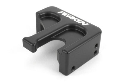 Black shifter cable lock with a U-shaped design, featuring the Perrin logo on the top surface.