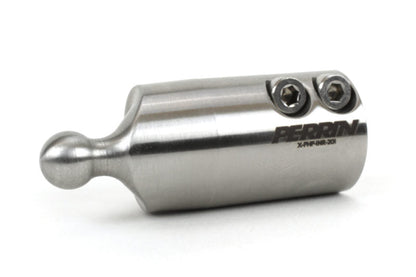 Short shift adapter for Honda, featuring a sleek stainless steel design with two adjustment screws for enhanced performance.