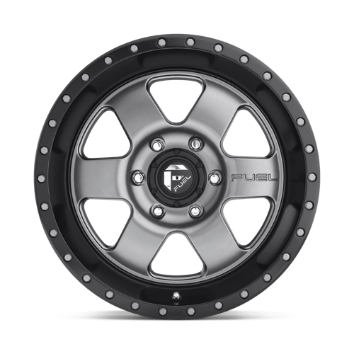 Fuel Offroad D619 PODIUM Matte Gunmetal Black Bead Ring 20x9 +20 5x139.7mm 108mm