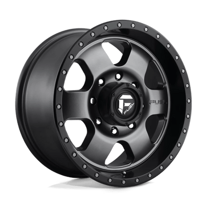 Fuel Offroad D619 PODIUM Matte Gunmetal Black Bead Ring 18x9 +20 8x180mm 124.2mm