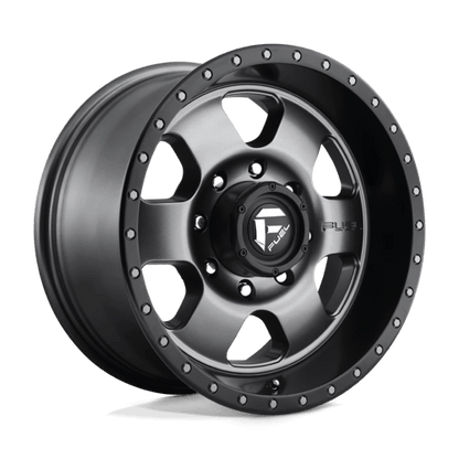 Fuel Offroad D619 PODIUM Matte Gunmetal Black Bead Ring 18x9 +1 8x165.1mm 125.1mm
