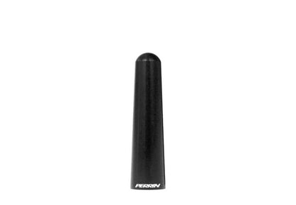 Black antenna for Subaru featuring a pivoting base for flexible positioning and improved reception.