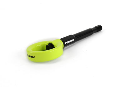 Rear tow hook for 2014-2019 Subaru Forester and Ascent, featuring a durable design and vibrant green finish.