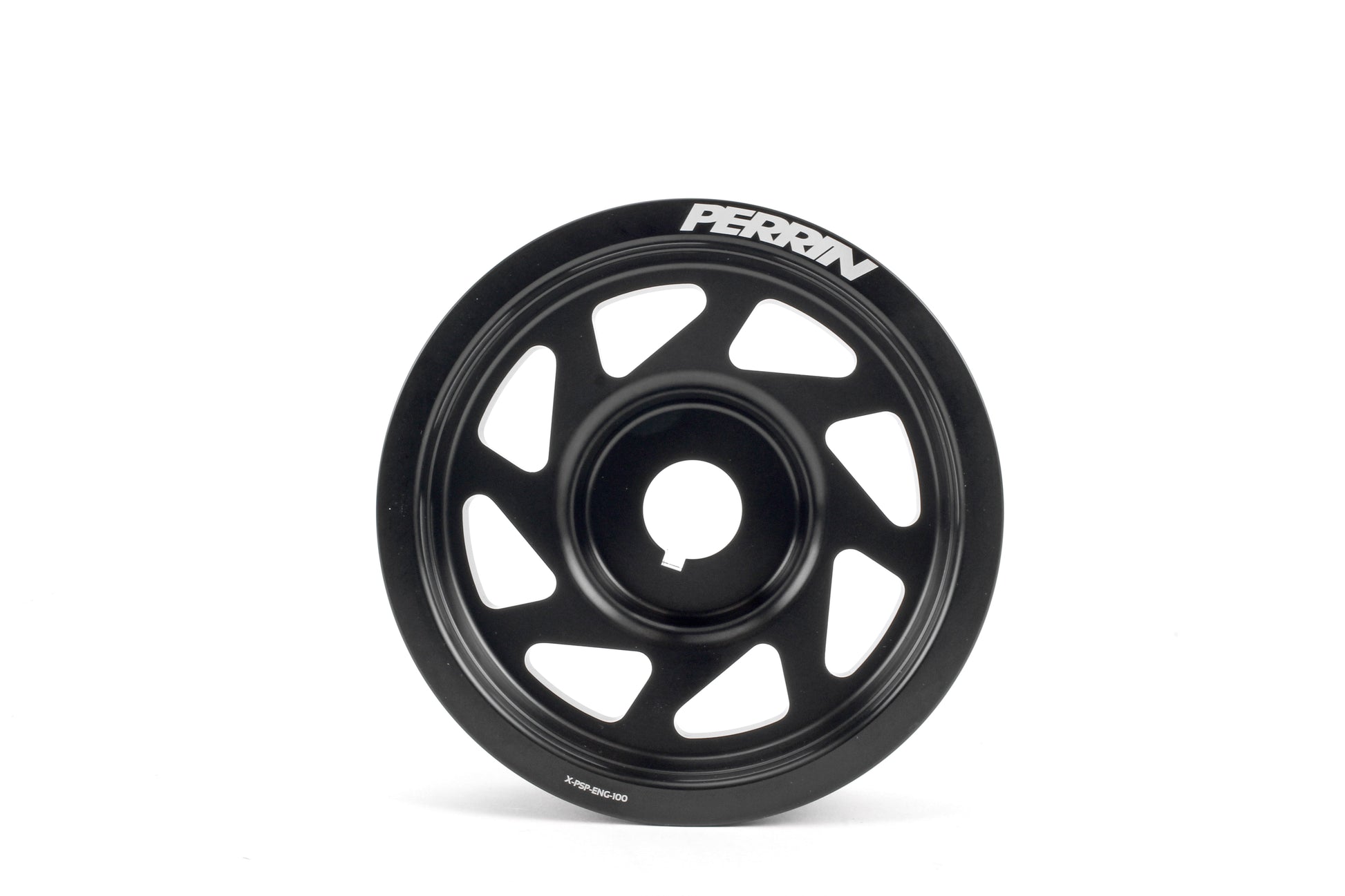 Lightweight crank pulley for 2002-2014 Subaru WRX, STI, Outback, Forester, Legacy, and Impreza vehicles.