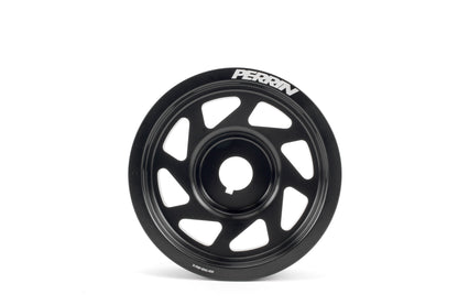 Lightweight crank pulley for 2002-2014 Subaru WRX, STI, Outback, Forester, Legacy, and Impreza vehicles.