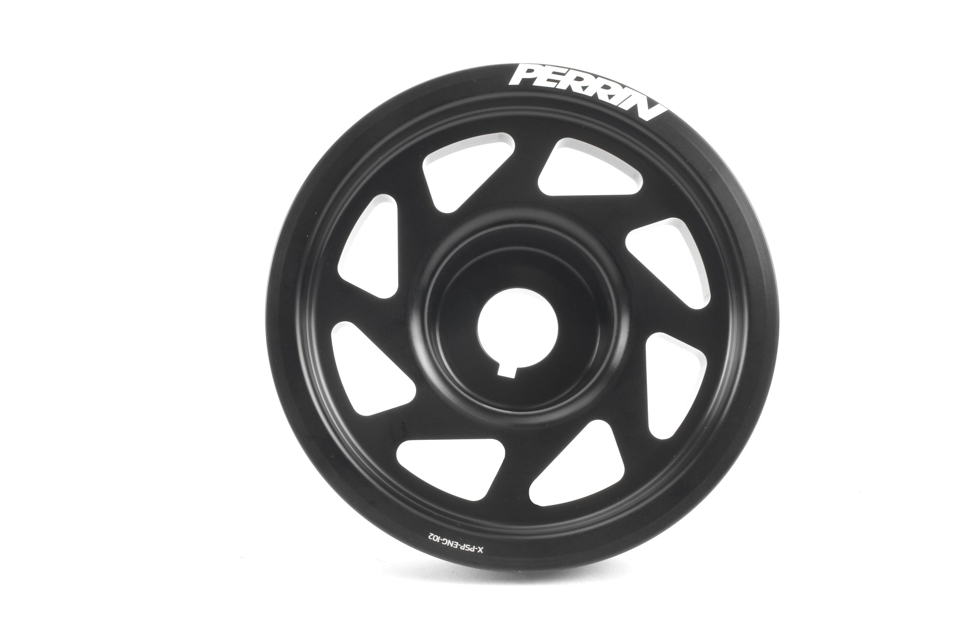 Lightweight crank pulley for 2002-2014 Subaru WRX, STI, Outback, Forester, Legacy, and Impreza models.
