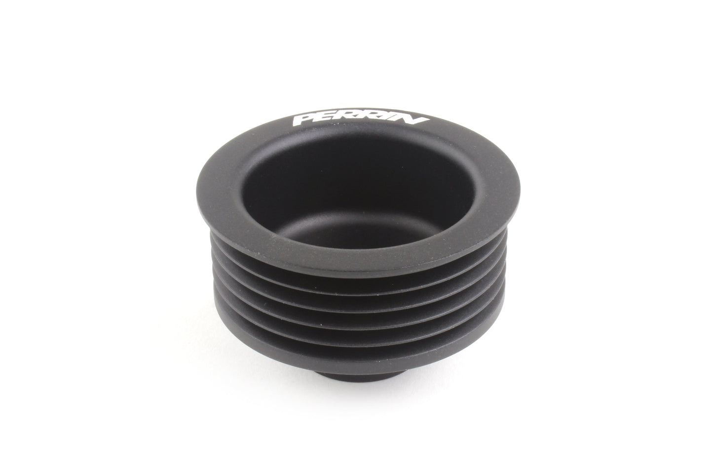 Perrin alternator pulley designed for 2006-2014 Subaru WRX, STI, Outback XT, and Legacy GT for enhanced performance.