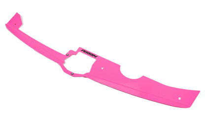 Pink radiator shroud for 2022-2025 WRX, designed for enhanced cooling and engine performance.